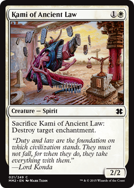 Kami of Ancient Law (Modern Masters 2015) Light Play Foil