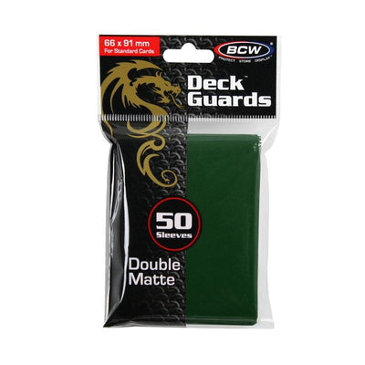 Deck Guards Double Matte Standard - Green (50-Pack)