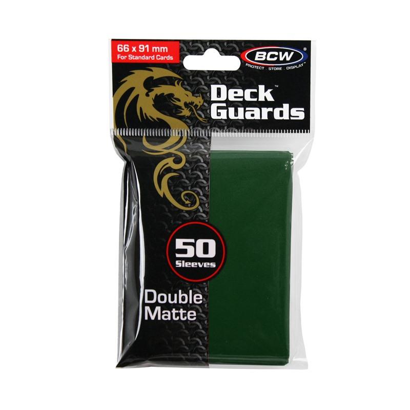 Deck Guards Double Matte Standard - Green (50-Pack)
