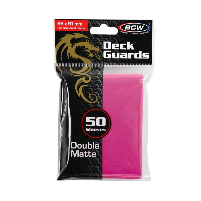 Deck Guards Double Matte Standard - Pink (50-Pack)