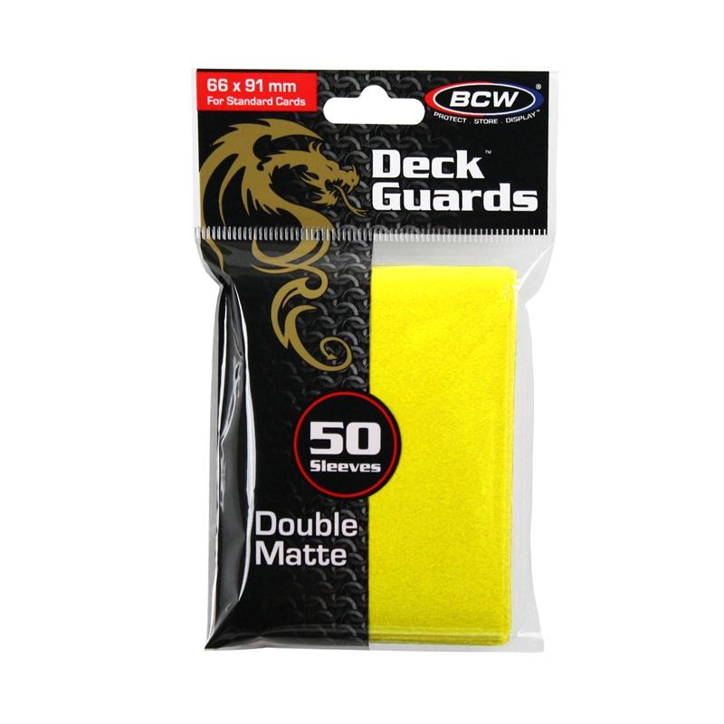 Deck Guards Double Matte Standard - Yellow (50-Pack)
