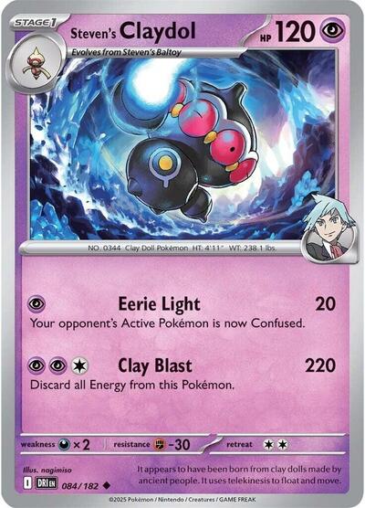 Steven's Claydol (SV10: Destined Rivals) Near Mint Reverse Holofoil