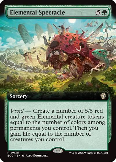 Elemental Spectacle (Extended Art) (Commander: Lorwyn Eclipsed) Near Mint