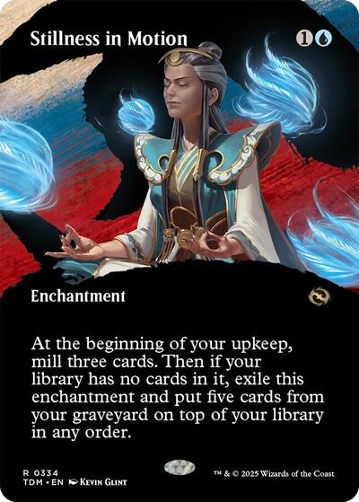 Stillness in Motion (Borderless) (Tarkir: Dragonstorm) Near Mint Foil