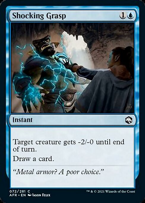 Shocking Grasp (Adventures in the Forgotten Realms) Light Play Foil