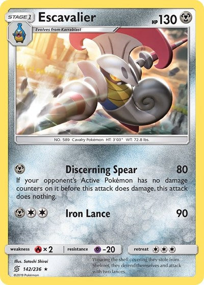 Escavalier (SM - Unified Minds) Near Mint Reverse Holofoil