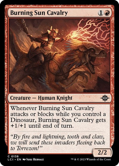 Burning Sun Cavalry (The Lost Caverns of Ixalan) Near Mint