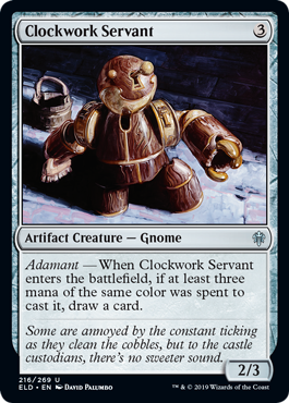 Clockwork Servant (Throne of Eldraine) Light Play Foil
