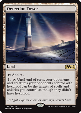 Detection Tower (Magic 2019 Core Set) Light Play