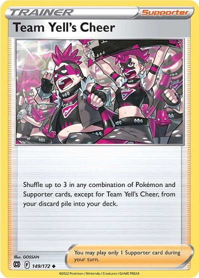 Team Yell's Cheer (SWSH09: Brilliant Stars) Near Mint Reverse Holofoil