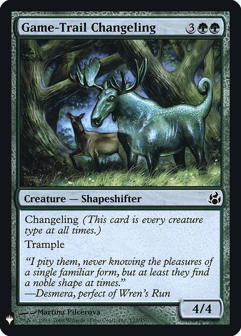 Game-Trail Changeling (Mystery Booster Retail Edition Foils) Light Play Foil