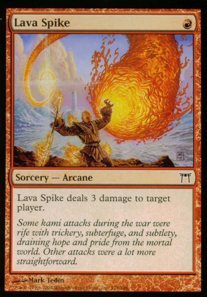 Lava Spike (Champions of Kamigawa) Light Play