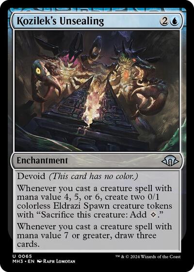 Kozilek's Unsealing (Modern Horizons 3) Light Play