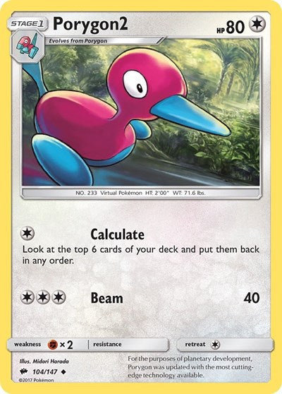 Porygon2 (SM - Burning Shadows) Near Mint