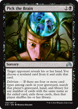 Pick the Brain (Shadows Over Innistrad) Light Play Foil