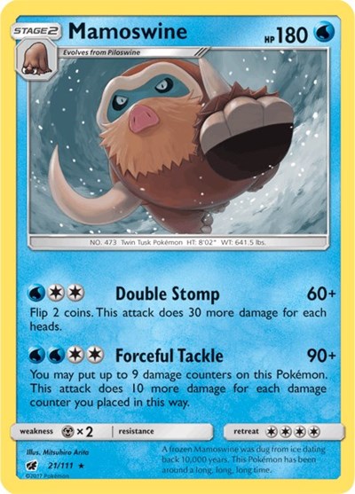Mamoswine (SM - Crimson Invasion) Near Mint Reverse Holofoil