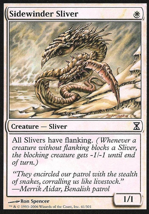 Sidewinder Sliver (Time Spiral) Light Play