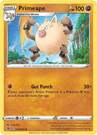 Primeape (SWSH08: Fusion Strike) Near Mint