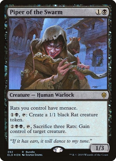 Piper of the Swarm (ELD Bundle) (Promos: Unique and Miscellaneous) Light Play Foil