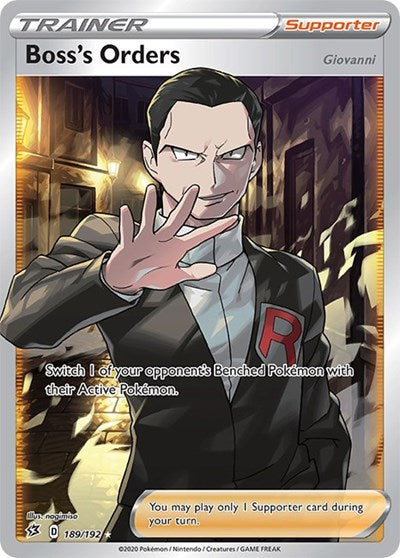 Boss's Orders (Full Art) (SWSH02: Rebel Clash) Near Mint Reverse Holofoil