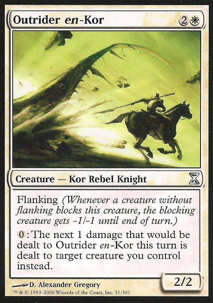 Outrider en-Kor (Time Spiral) Light Play Foil