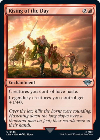 Rising of the Day (Universes Beyond: The Lord of the Rings: Tales of Middle-earth) Near Mint Foil