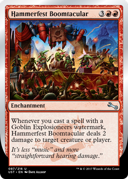 Hammerfest Boomtacular (Unstable) Light Play Foil