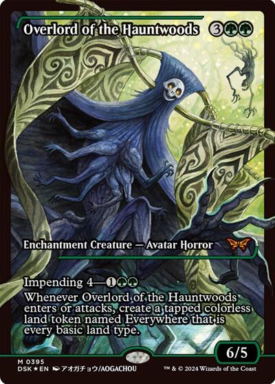 Overlord of the Hauntwoods (Showcase) (Duskmourn: House of Horror) Near Mint Foil
