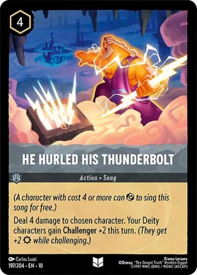 He Hurled His Thunderbolt (Whispers in the Well) Near Mint