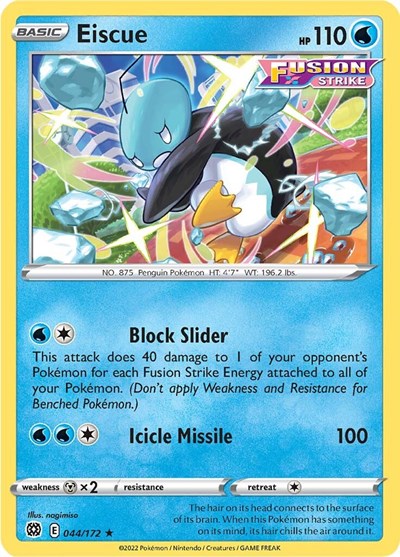 Eiscue (SWSH09: Brilliant Stars) Near Mint Reverse Holofoil