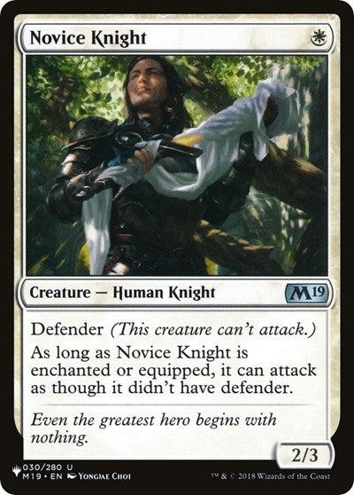 Novice Knight (The List) Light Play