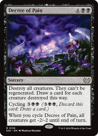 Decree of Pain (Commander: Duskmourn: House of Horror) Near Mint