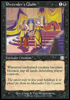 Pretender's Claim (Mercadian Masques) Light Play