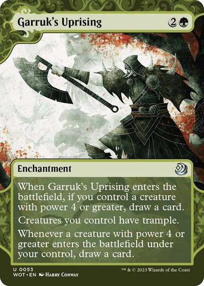 Garruk's Uprising (Wilds of Eldraine: Enchanting Tales) Near Mint Foil
