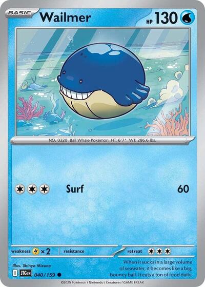 Wailmer (SV09: Journey Together) Near Mint Reverse Holofoil