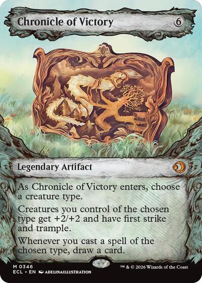 Chronicle of Victory (Showcase) (Lorwyn Eclipsed) Near Mint Foil