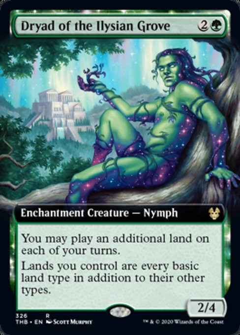 Dryad of the Ilysian Grove (Extended Art) (Theros Beyond Death) Light Play