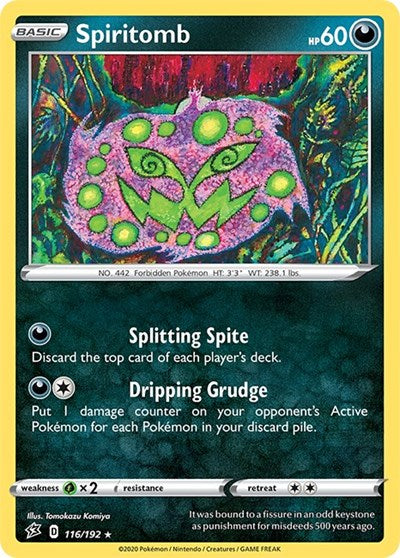 Spiritomb (SWSH02: Rebel Clash) Near Mint Reverse Holofoil