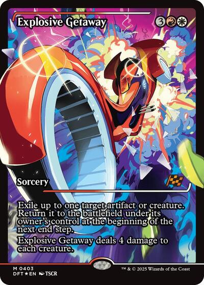 Explosive Getaway (Showcase) (Aetherdrift) Near Mint Foil