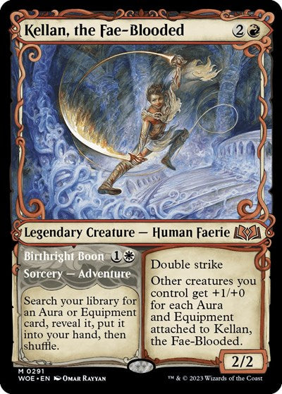 Kellan, the Fae-Blooded (Showcase) (Wilds of Eldraine) Near Mint