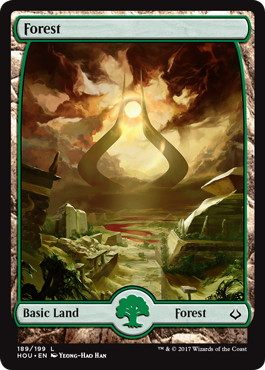 Forest (189) (Hour of Devastation) Light Play Foil