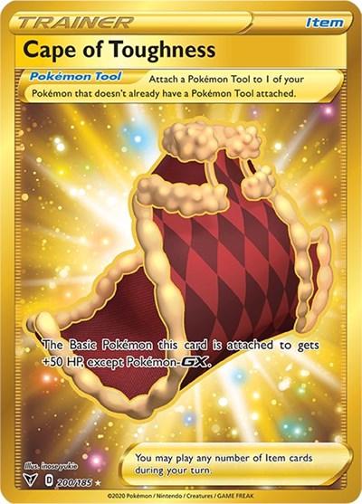 Cape of Toughness (Secret) (SWSH04: Vivid Voltage) Near Mint Holofoil
