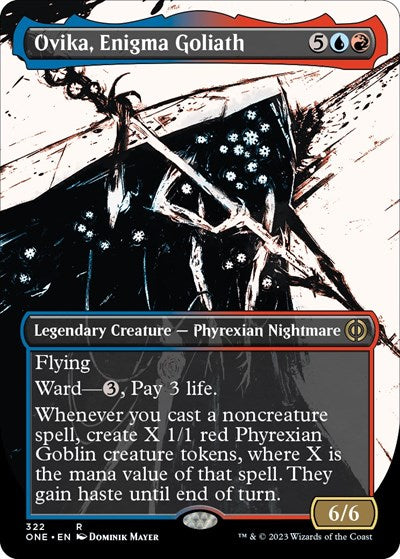 Ovika, Enigma Goliath (Showcase) (Phyrexia: All Will Be One) Near Mint Foil