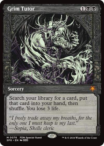 Grim Tutor (Showcase) (Special Guests) Near Mint
