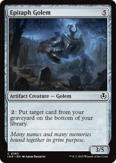Epitaph Golem (Innistrad Remastered) Light Play Foil