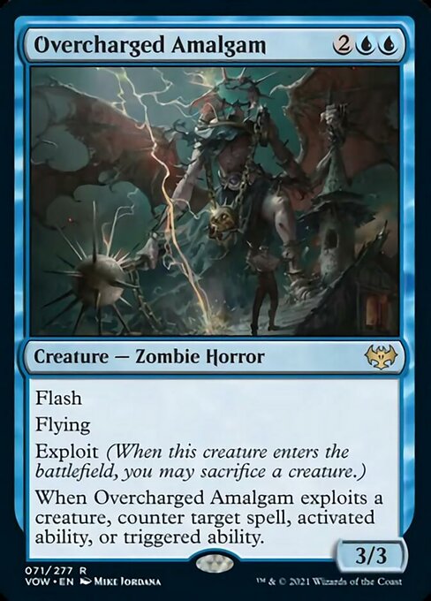 Overcharged Amalgam (Innistrad: Crimson Vow) Light Play Foil