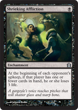 Shrieking Affliction (Return to Ravnica) Light Play