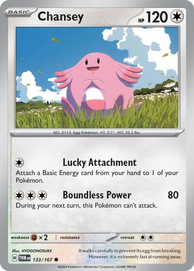 Chansey - 133 (SV06: Twilight Masquerade) Near Mint