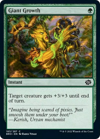 Giant Growth (The Brothers' War) Near Mint Foil