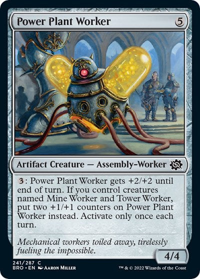 Power Plant Worker (The Brothers' War) Near Mint Foil